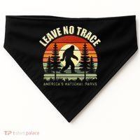 Leave No Trace Bigfoot Hiking And Camping USA-Made Doggie Bandana thumb 0