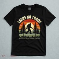 Leave No Trace Bigfoot Hiking And Camping T-Shirt thumb 5