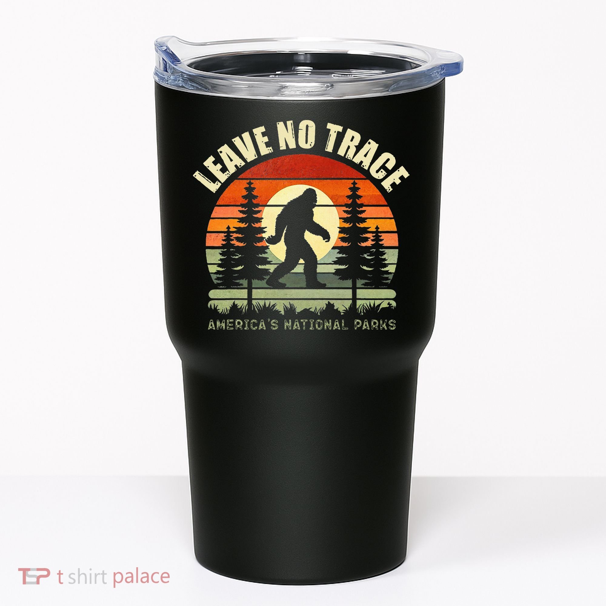 Leave No Trace Bigfoot Hiking And Camping Tumbler