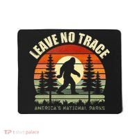 Leave No Trace Bigfoot Hiking And Camping Mousepad thumb 0