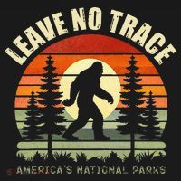 Leave No Trace Bigfoot Hiking And Camping Baby Bodysuit thumb 2