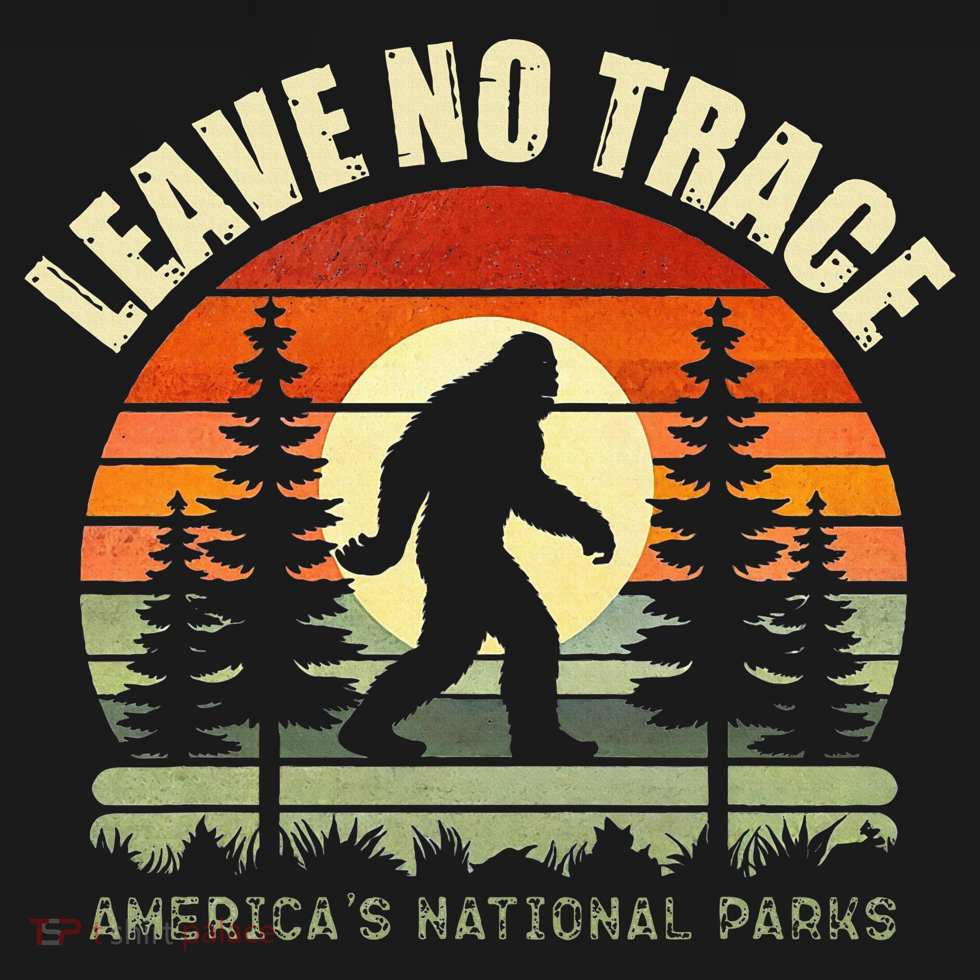 Leave No Trace Bigfoot Hiking And Camping Baby Bodysuit
