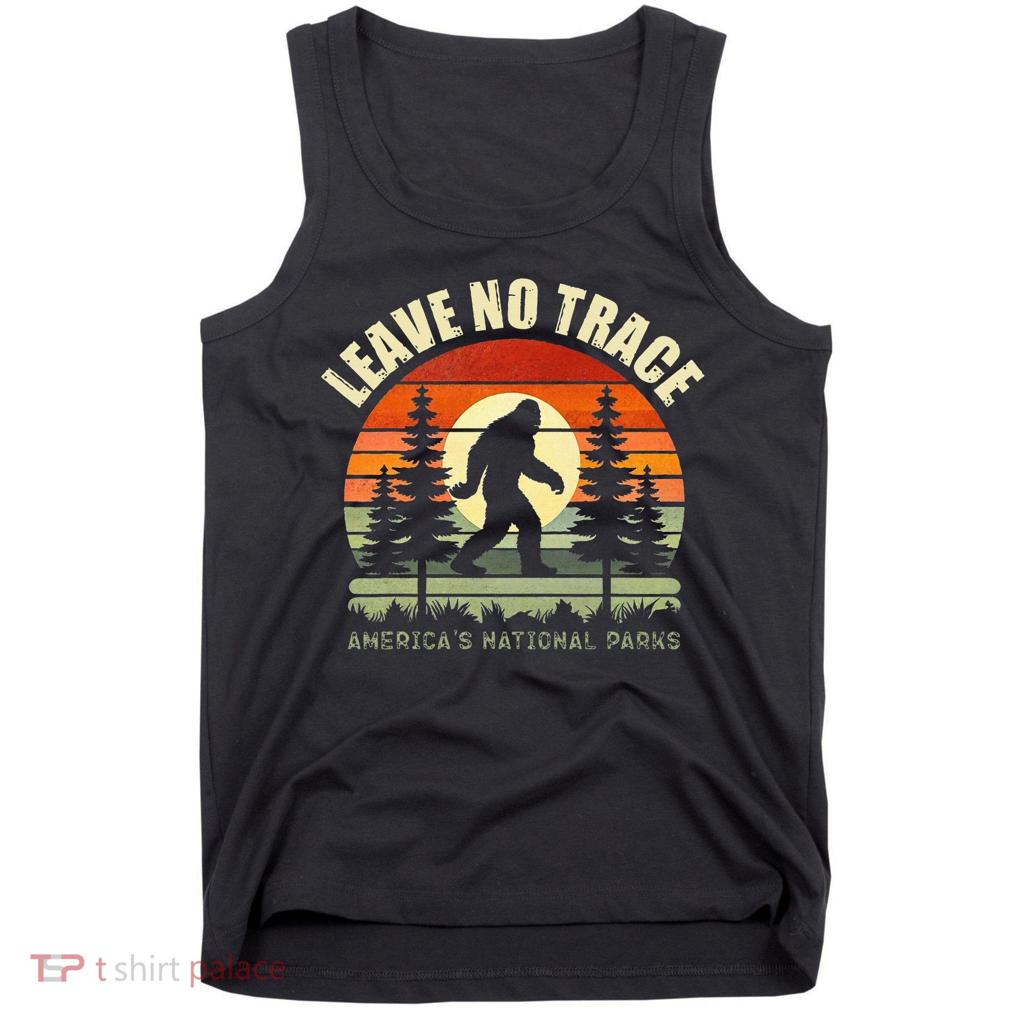 Leave No Trace Bigfoot Hiking And Camping Tank Top