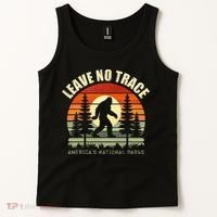 Leave No Trace Bigfoot Hiking And Camping Tank Top thumb 2