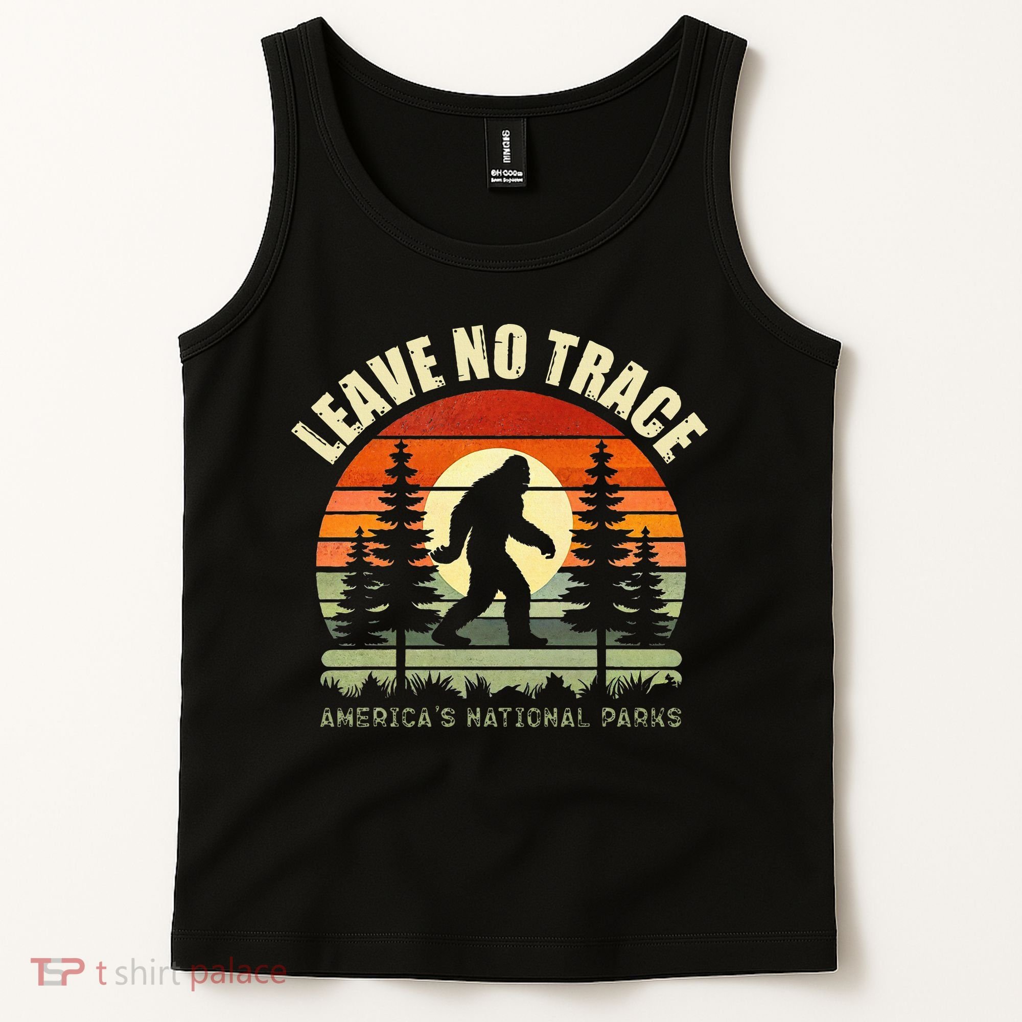 Leave No Trace Bigfoot Hiking And Camping Tank Top