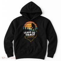 Leave No Trace America National Parks Funny Bigfoot Hoodie thumb 0