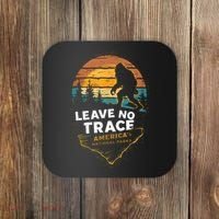 Leave No Trace America National Parks Funny Bigfoot Coaster thumb 0