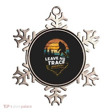 Leave No Trace America National Parks Funny Bigfoot Ornament