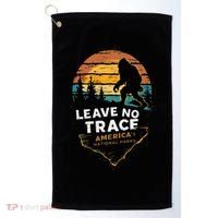 Leave No Trace AmericaS National Parks Funny Bigfoot Golf Towel thumb 0