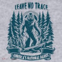 Leave No Trace America National Parks Big Foot Women's Sweatshirt thumb 2
