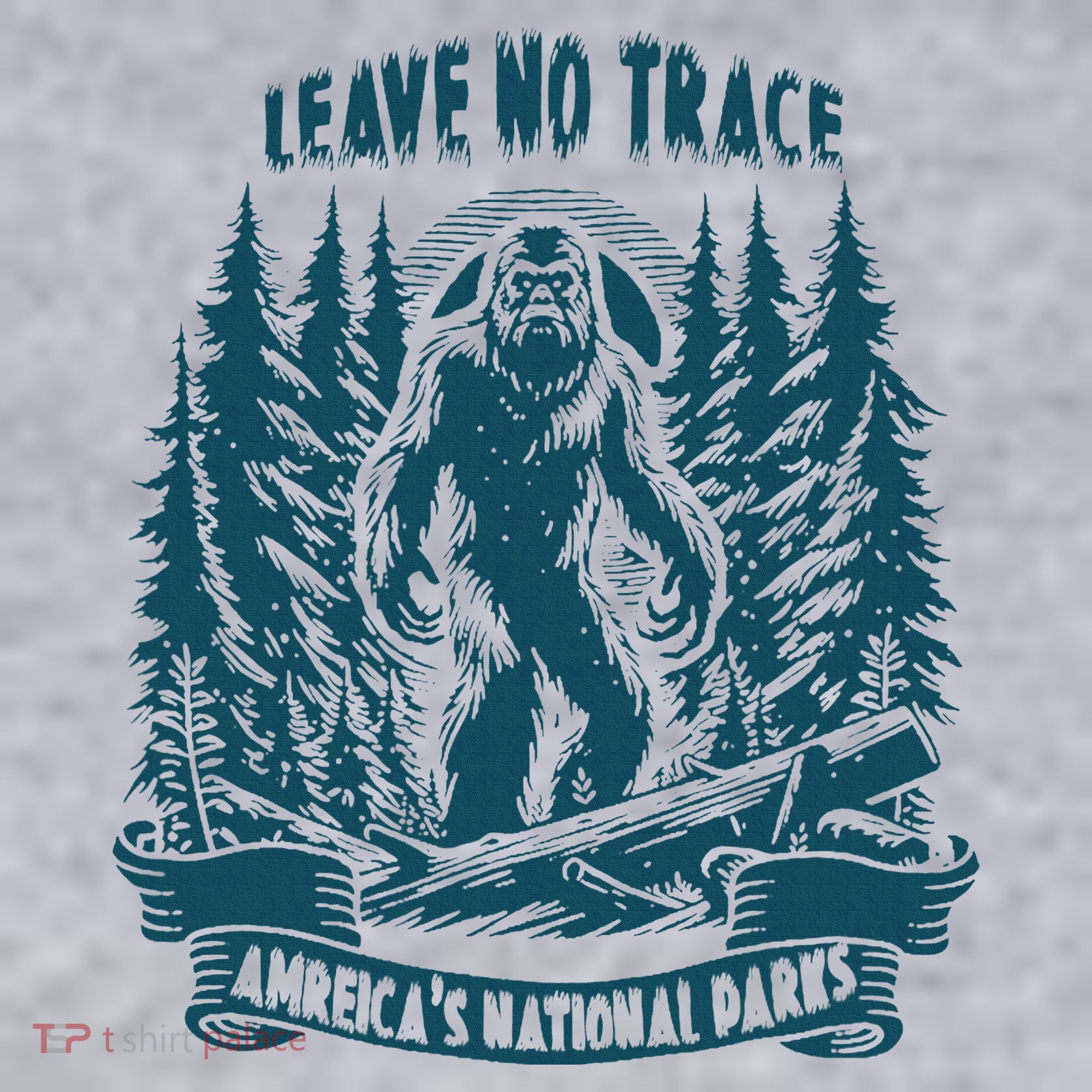 Leave No Trace America National Parks Big Foot Women's Sweatshirt