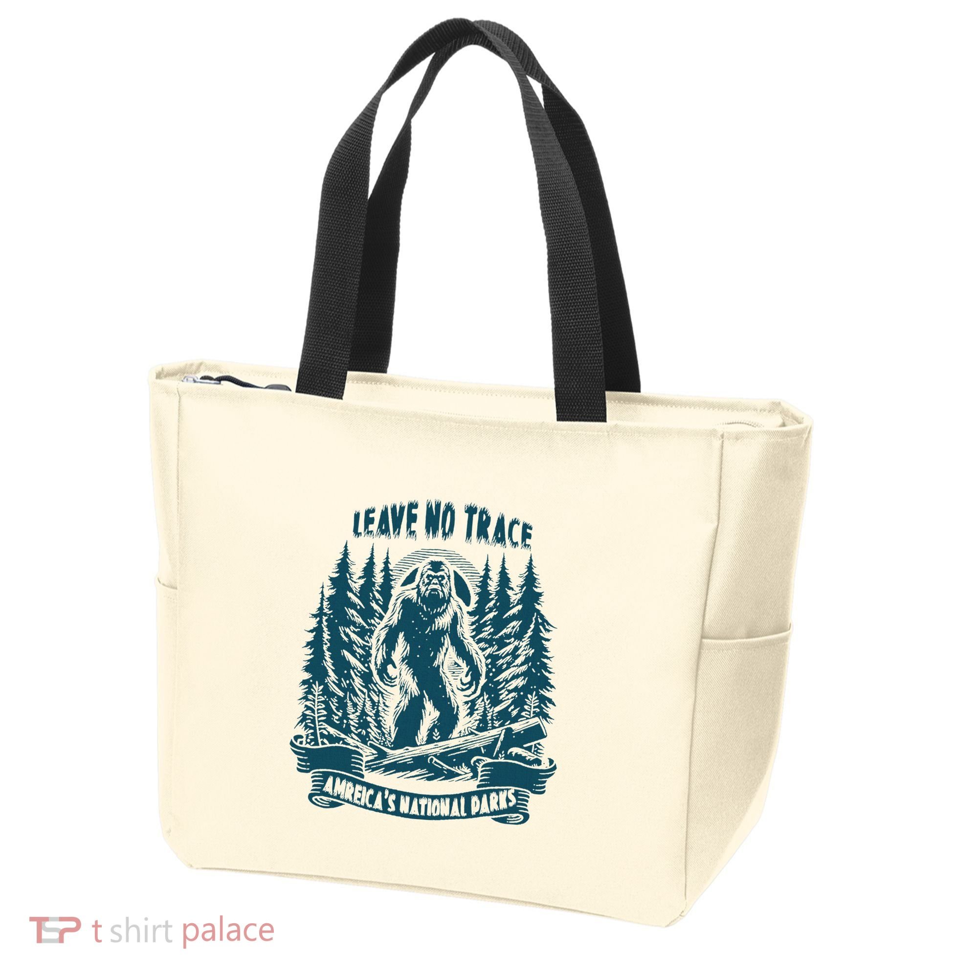 Leave No Trace America National Parks Big Foot Tote Bag