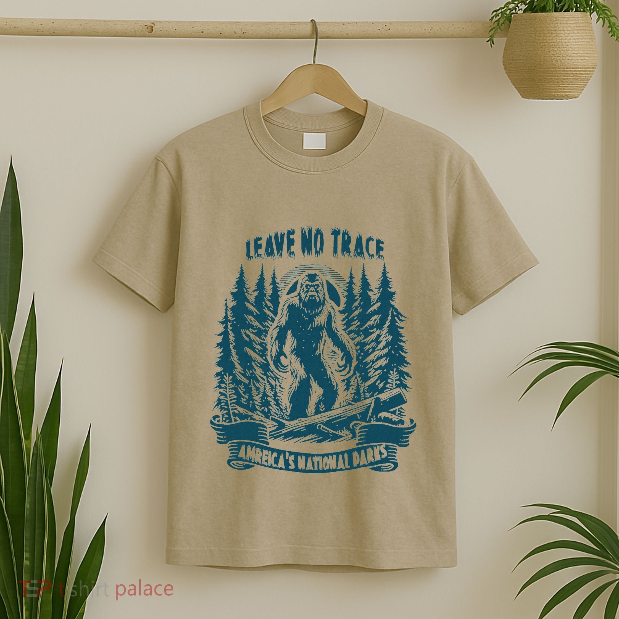 Leave No Trace America National Parks Big Foot T-Shirt