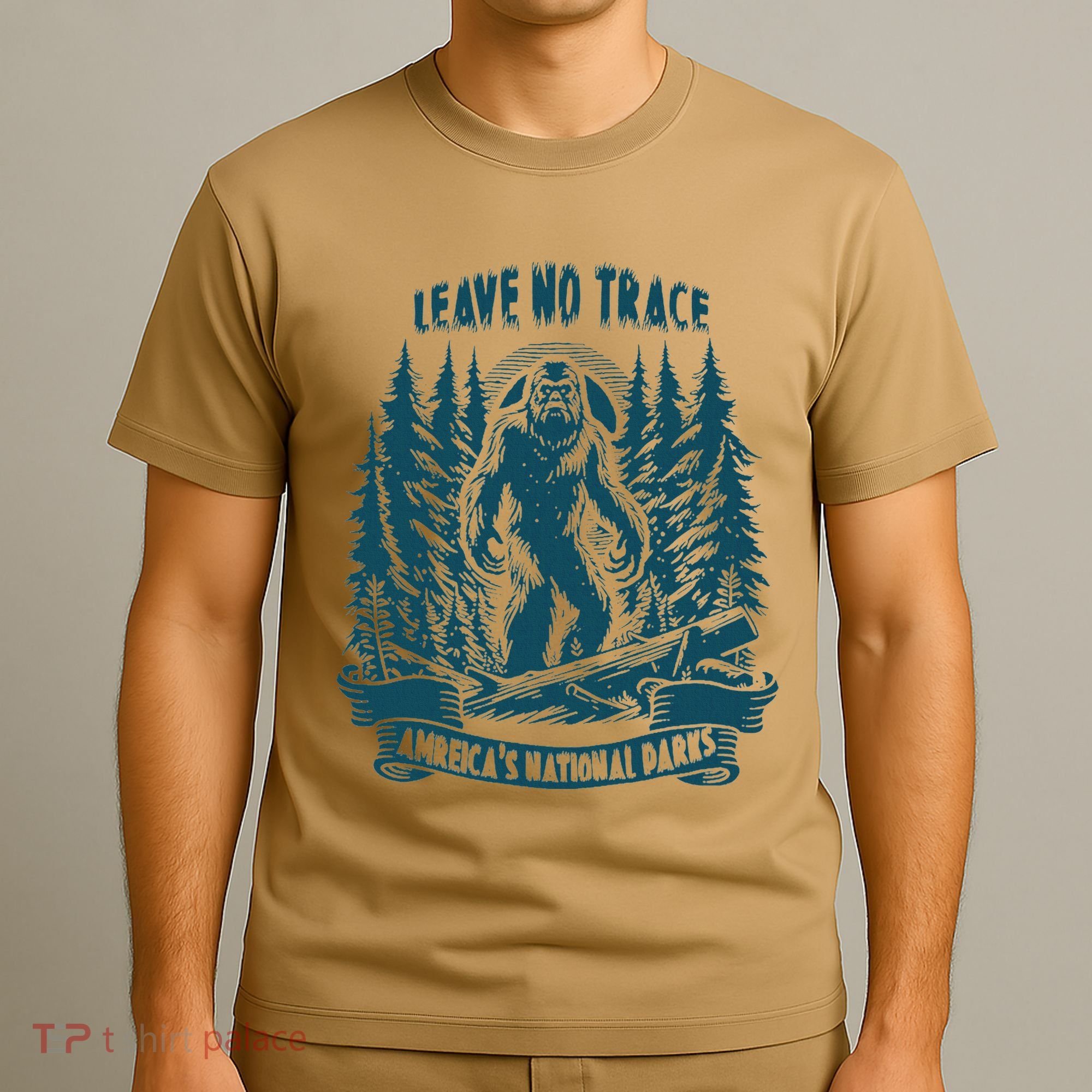 Leave No Trace America National Parks Big Foot T-Shirt