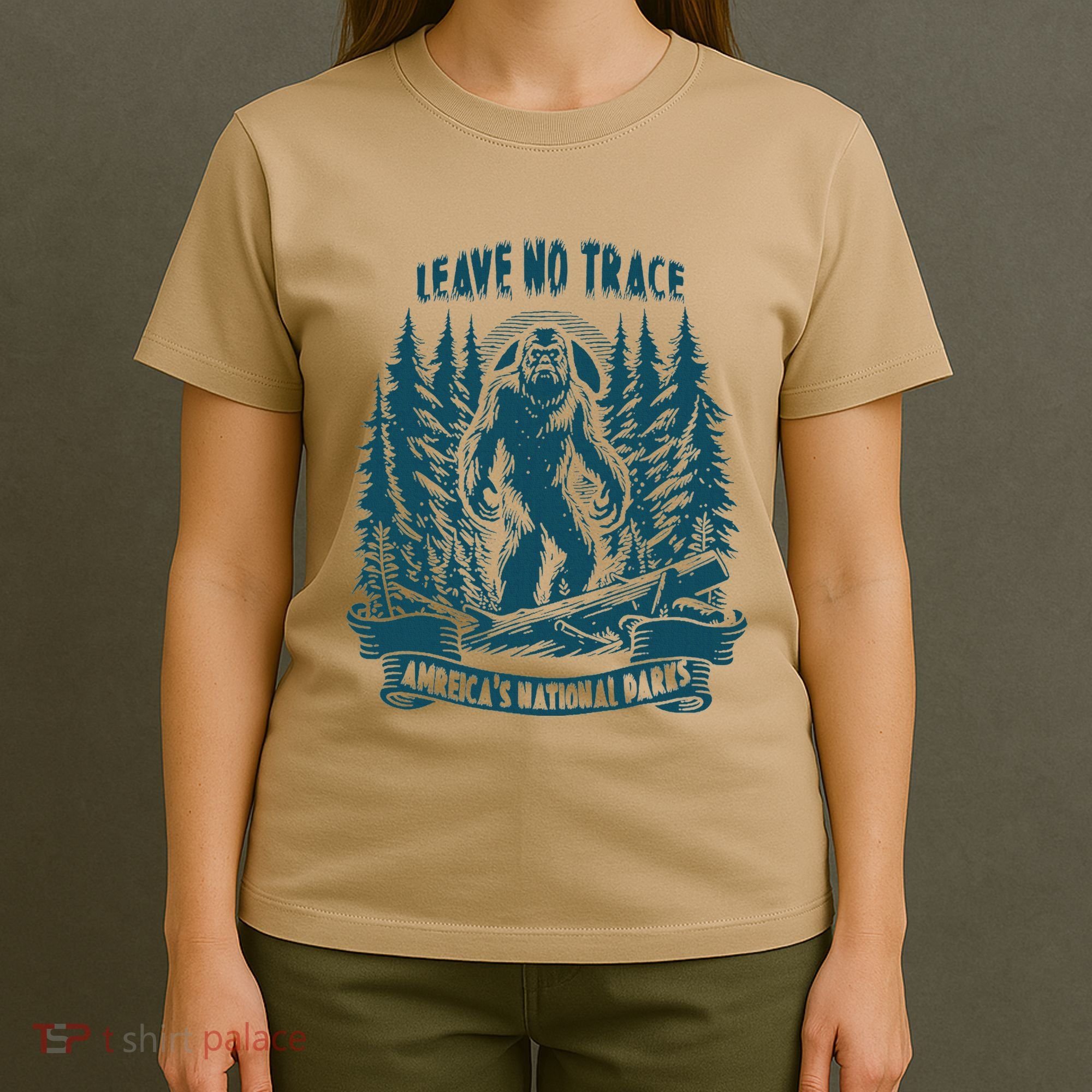 Leave No Trace America National Parks Big Foot T-Shirt