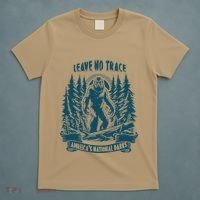 Leave No Trace America National Parks Big Foot T-Shirt thumb 5