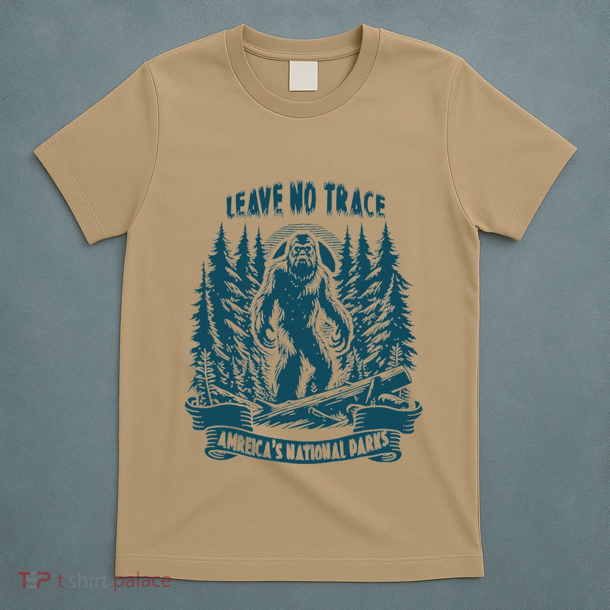 Leave No Trace America National Parks Big Foot T-Shirt