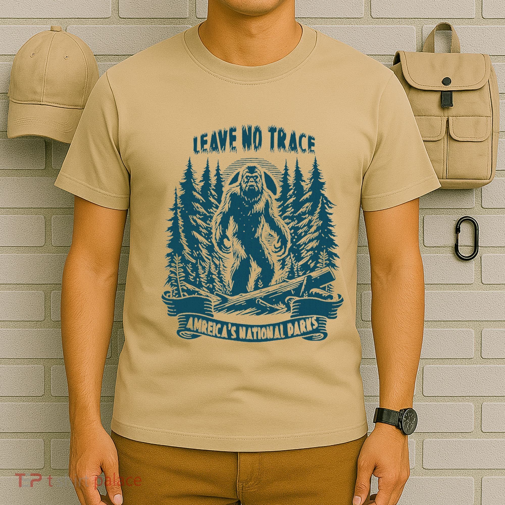 Leave No Trace America National Parks Big Foot T-Shirt