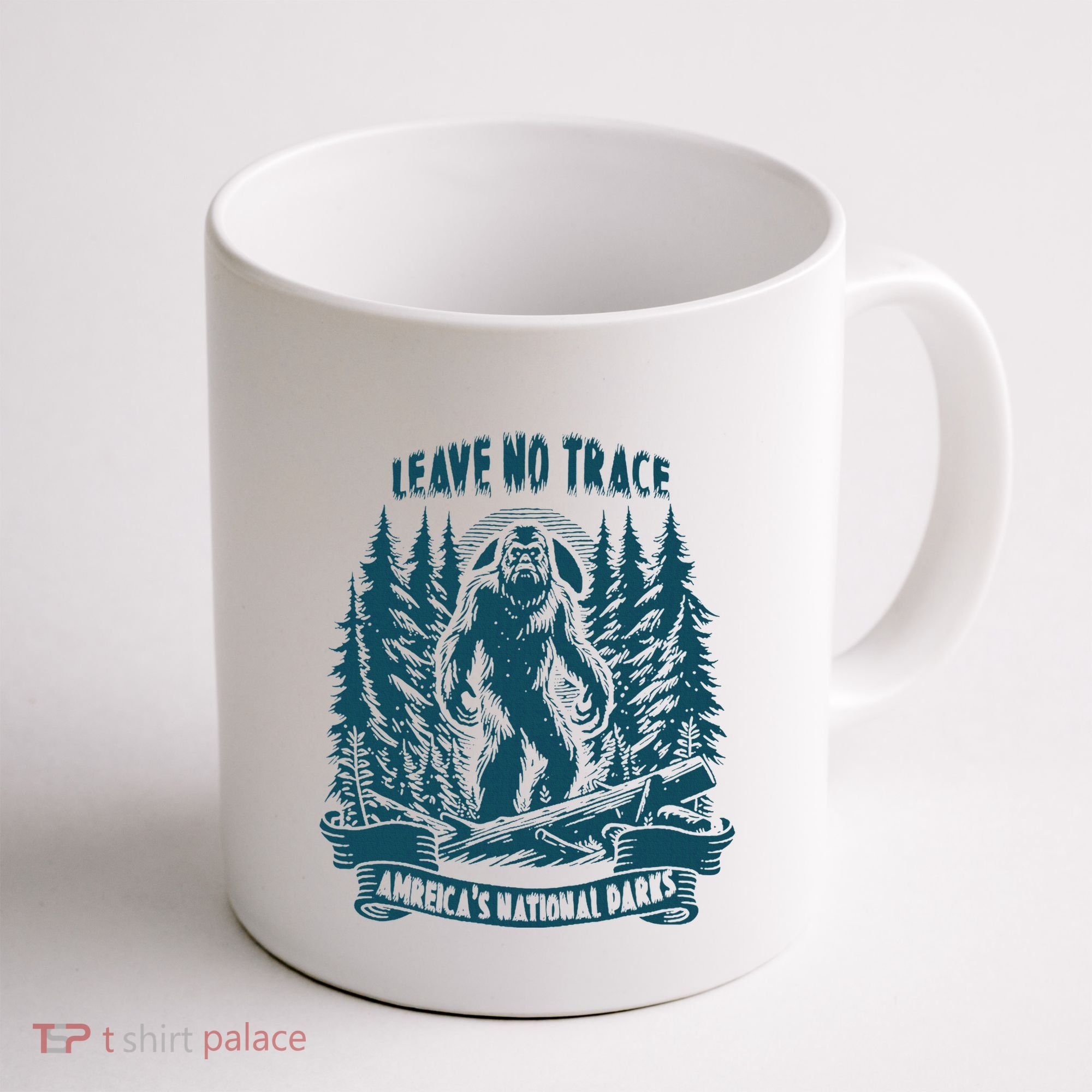 Leave No Trace America National Parks Big Foot Coffee Mug