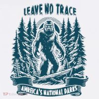 Leave No Trace America National Parks Big Foot Women's Hoodie thumb 2