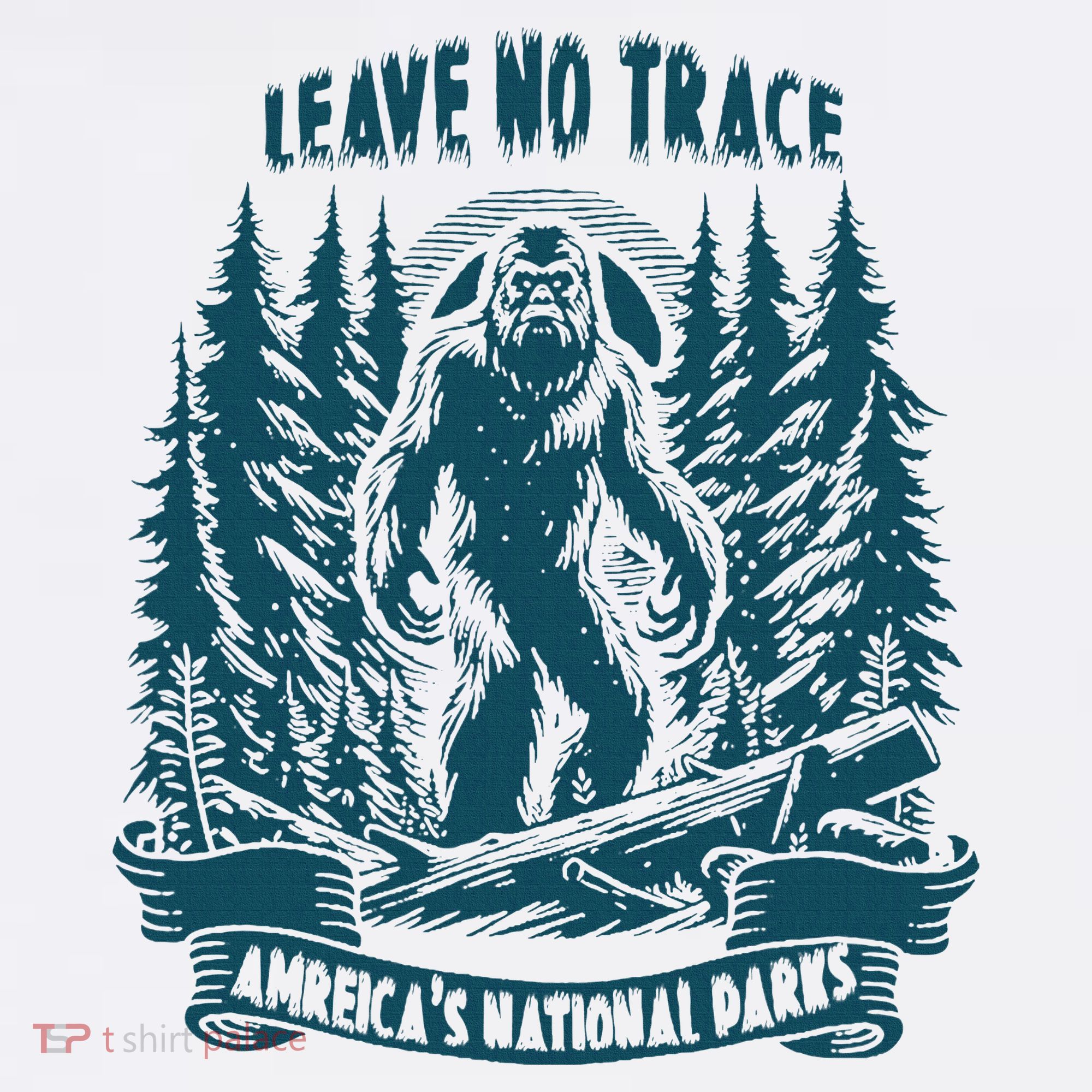 Leave No Trace America National Parks Big Foot Women's Hoodie