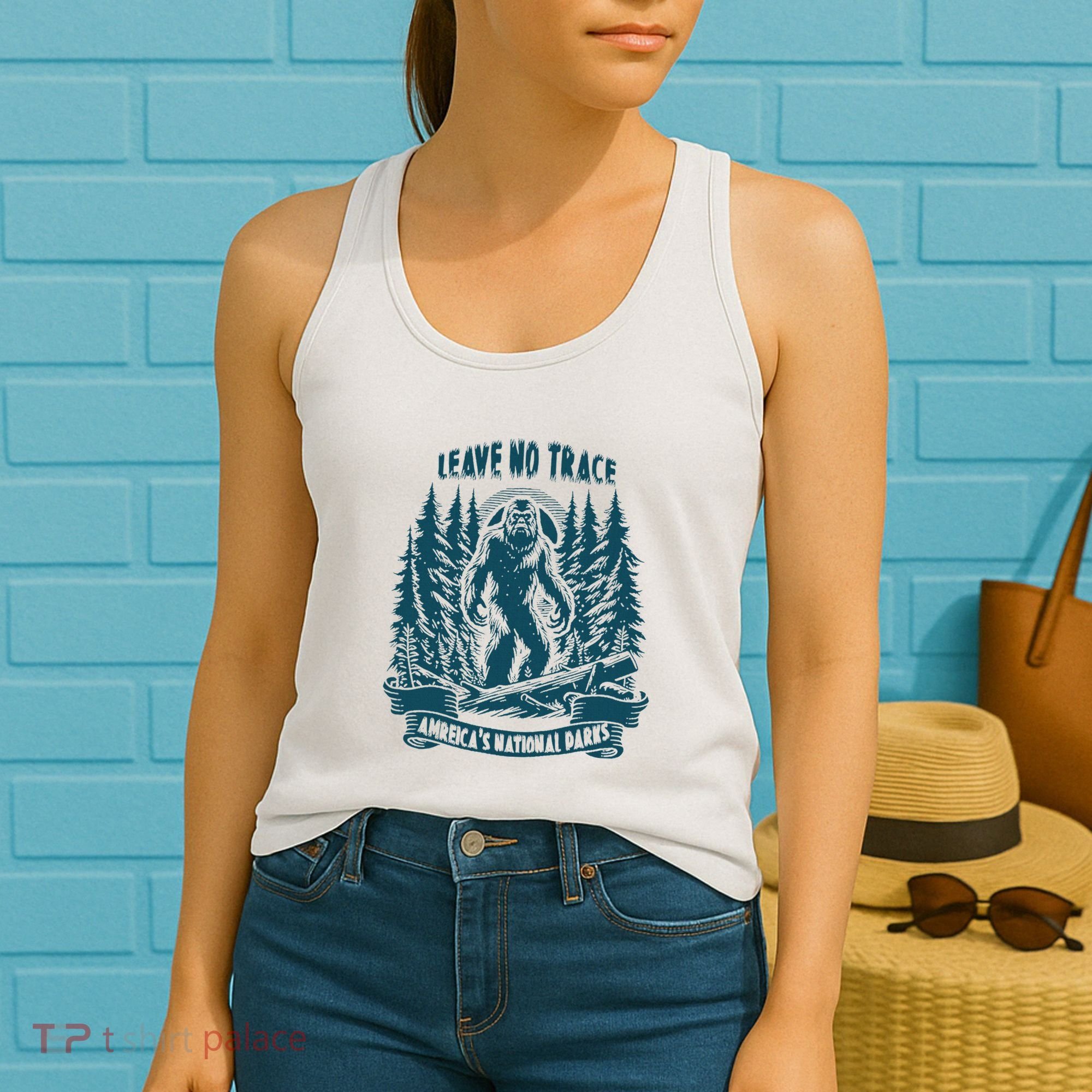 Leave No Trace America National Parks Big Foot Women's Tank Top