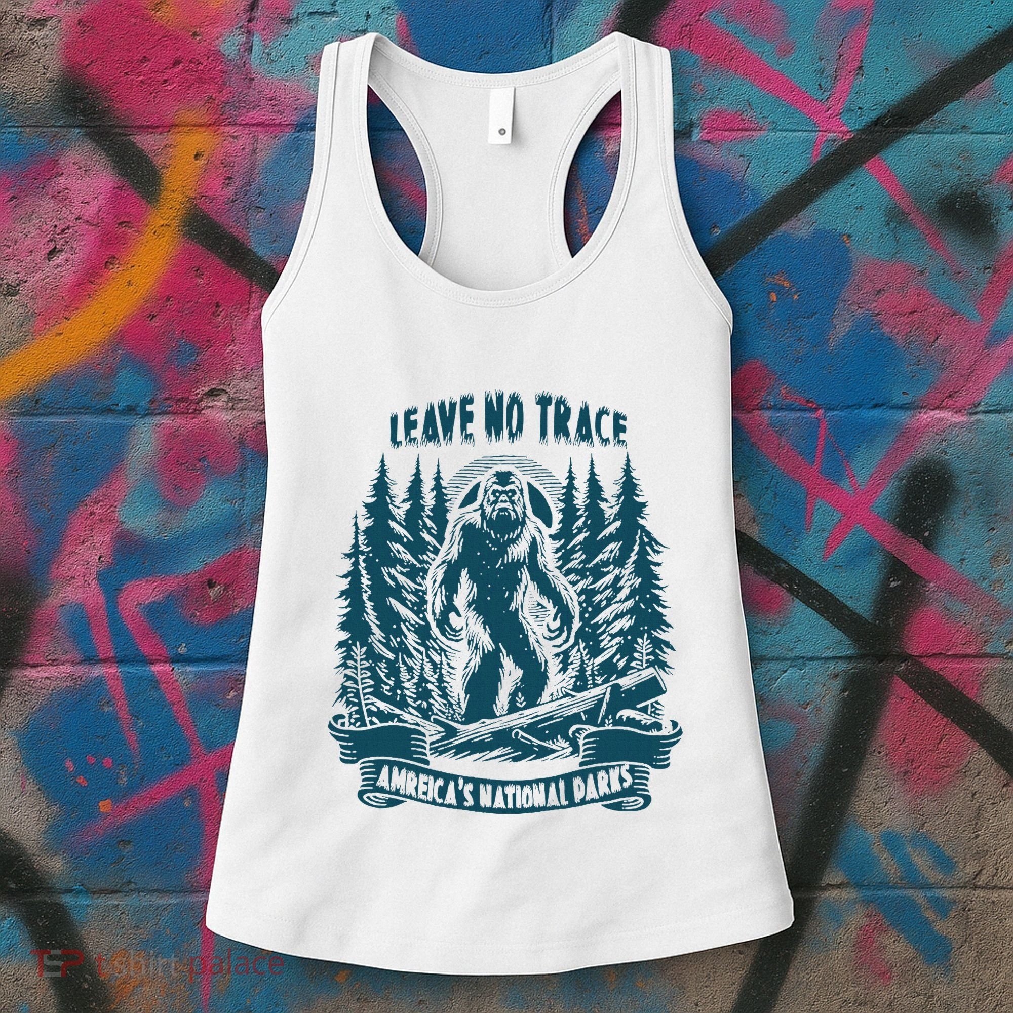 Leave No Trace America National Parks Big Foot Women's Tank Top