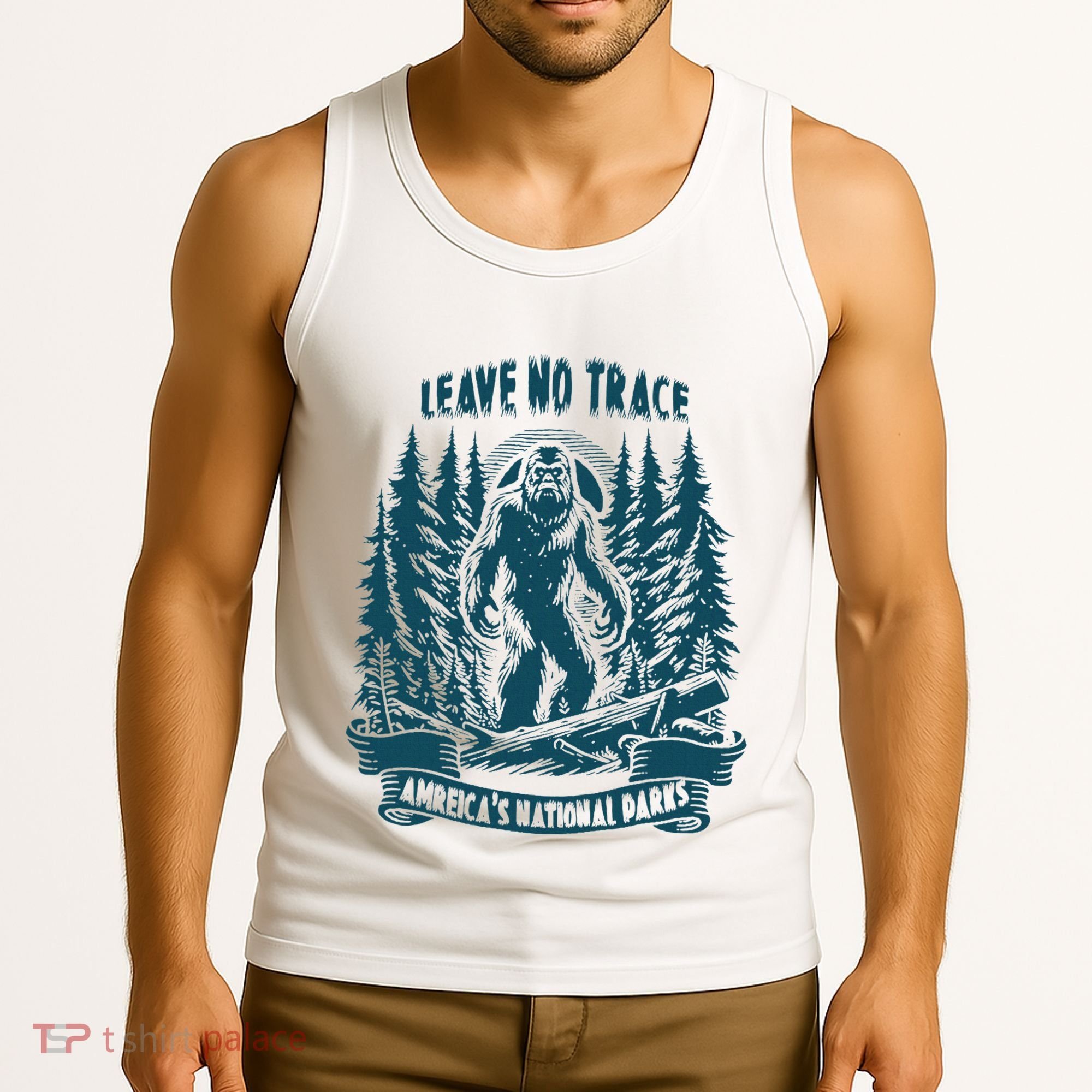 Leave No Trace America National Parks Big Foot Tank Top