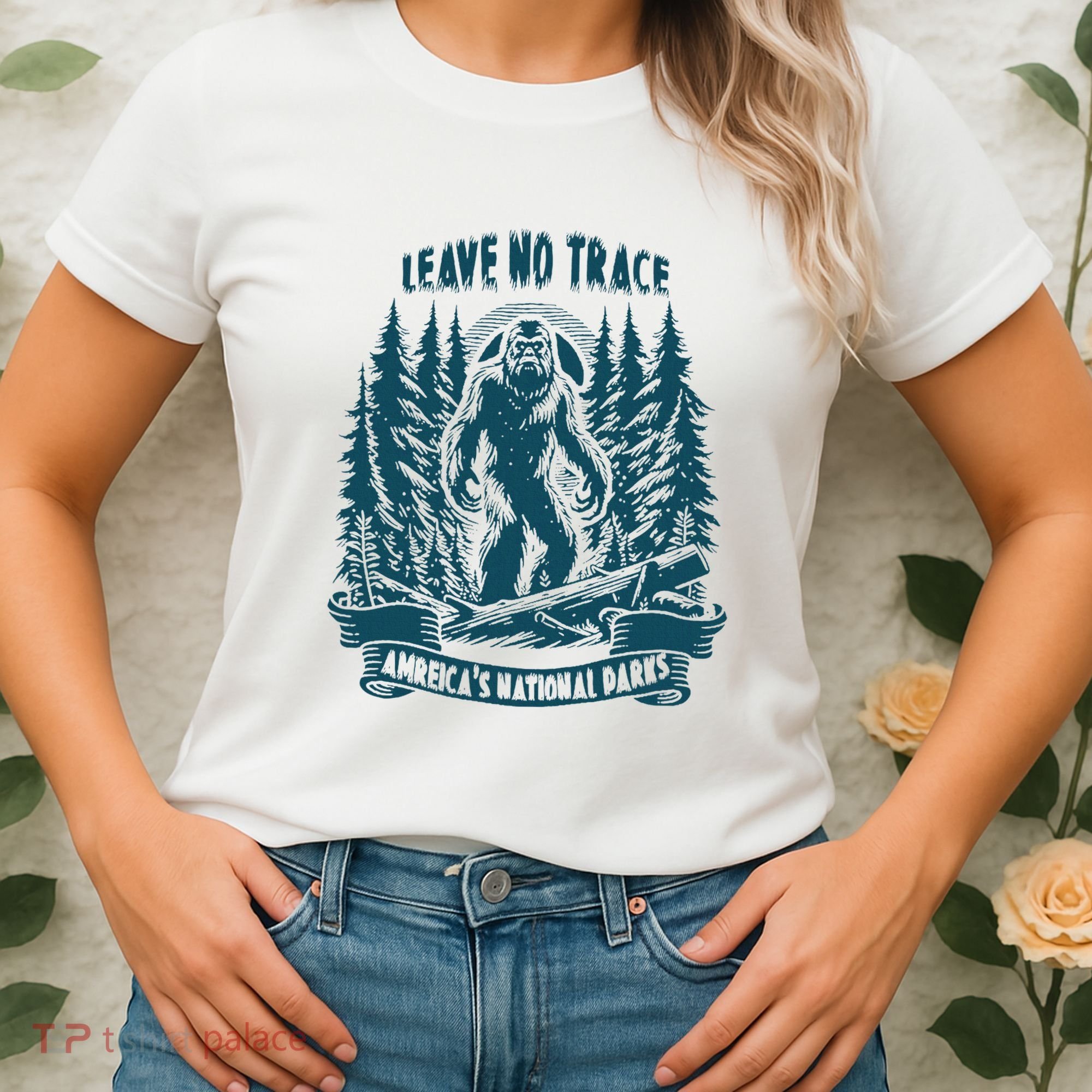 Leave No Trace America National Parks Big Foot Women's T-Shirt
