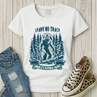 Leave No Trace America National Parks Big Foot Women's T-Shirt thumb 3