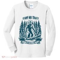 Leave No Trace America National Parks Big Foot Kids Long Sleeve Shirt thumb 0