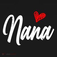Love Nana With Heart Grandma Grandparents Day Gift Women's Hoodie thumb 2