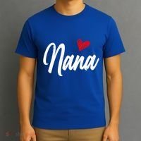 Love Nana With Heart Grandma Grandparents Day Gift T-Shirt thumb 3