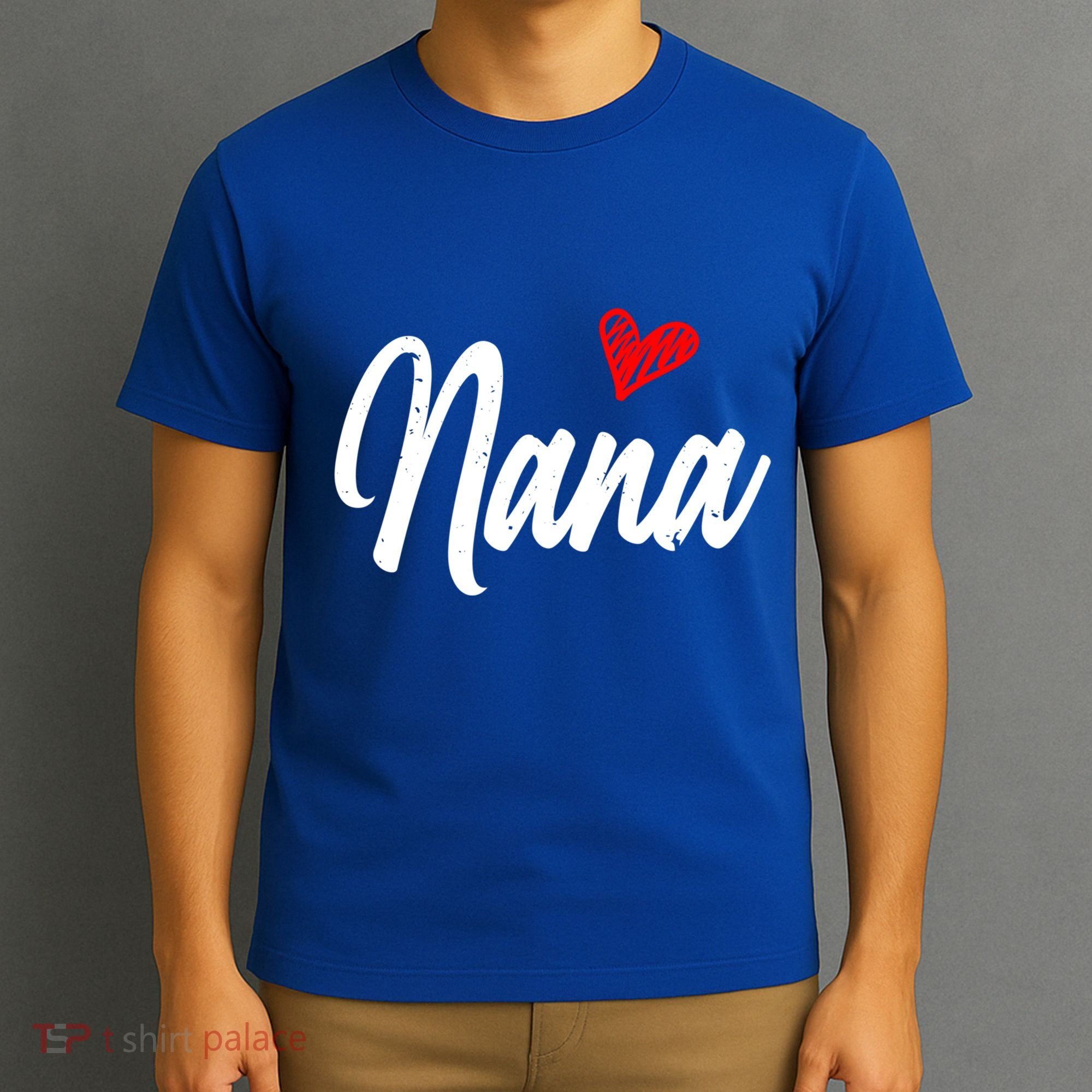 Love Nana With Heart Grandma Grandparents Day Gift T-Shirt