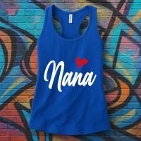 Love Nana With Heart Grandma Grandparents Day Gift Women's Tank Top thumb 3