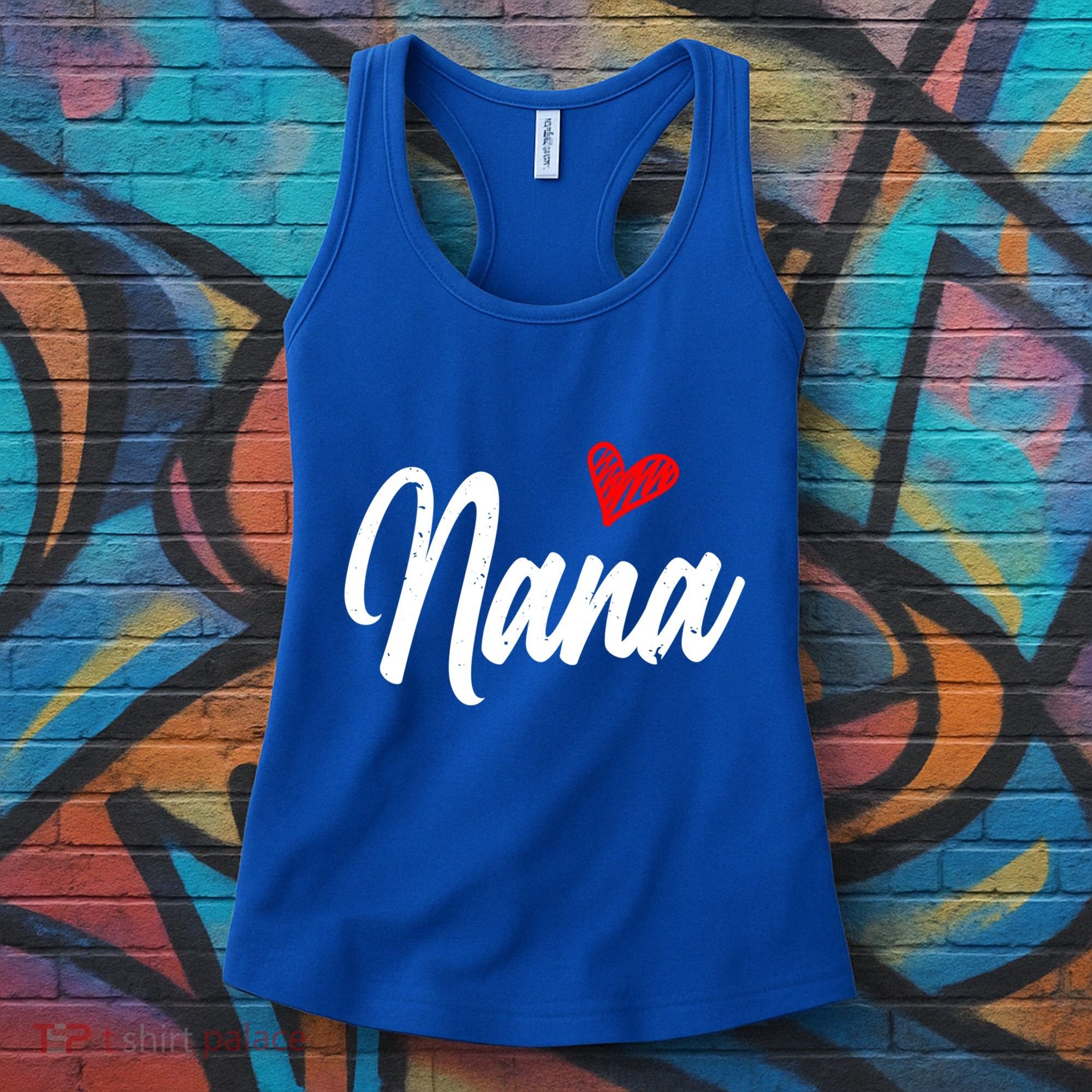 Love Nana With Heart Grandma Grandparents Day Gift Women's Tank Top