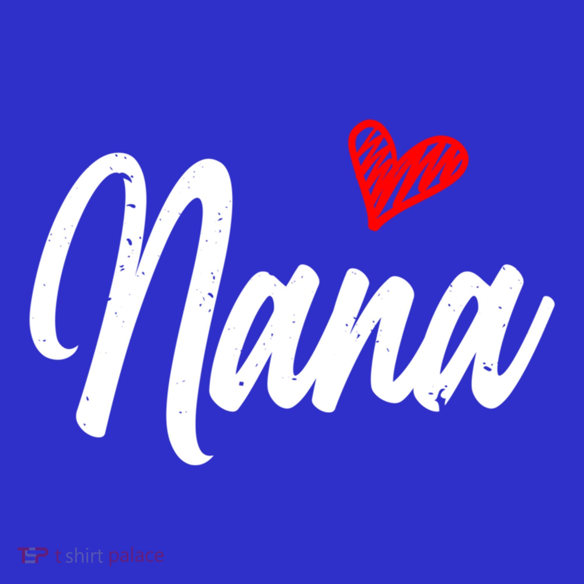 Love Nana With Heart Grandma Grandparents Day Gift Women's Tank Top