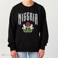 Love Nigeria With Nigerian Flag Inside A Circle Women's Sweatshirt thumb 0