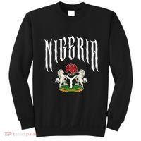 Love Nigeria With Nigerian Flag Inside A Circle Sweatshirt thumb 0