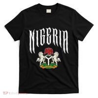 Love Nigeria With Nigerian Flag Inside A Circle T-Shirt thumb 0