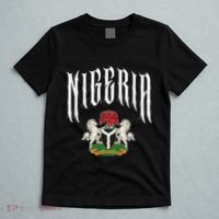 Love Nigeria With Nigerian Flag Inside A Circle T-Shirt thumb 5