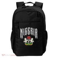 Love Nigeria With Nigerian Flag Inside A Circle Backpack thumb 0