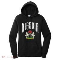 Love Nigeria With Nigerian Flag Inside A Circle Women's Hoodie thumb 0