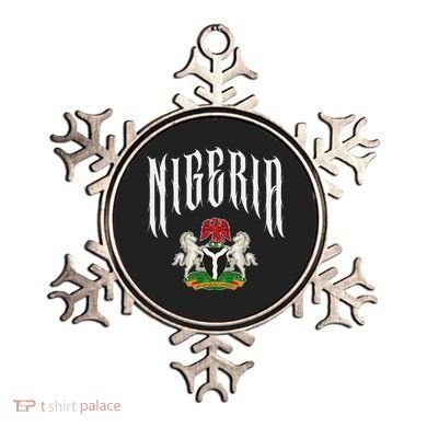 Love Nigeria With Nigerian Flag Inside A Circle Ornament