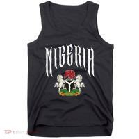 Love Nigeria With Nigerian Flag Inside A Circle Tank Top thumb 0