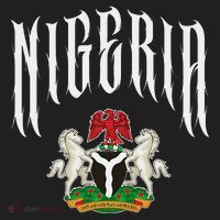 Love Nigeria With Nigerian Flag Inside A Circle Golf Towel thumb 3