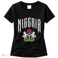 Love Nigeria With Nigerian Flag Inside A Circle Women's T-Shirt thumb 0