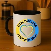 Love Not War For Ukrainian Supporters 5 Coffee Mug thumb 4