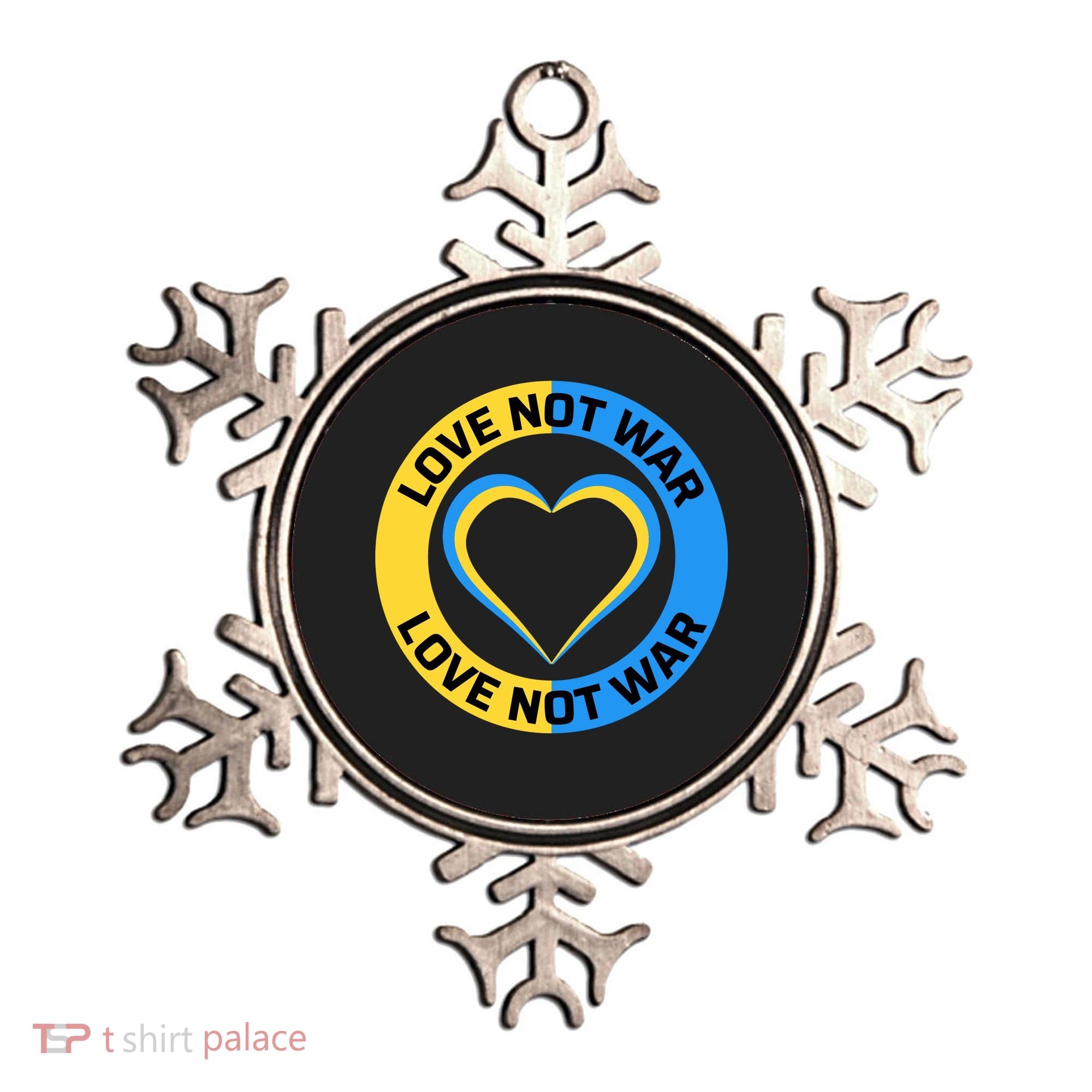Love Not War For Ukrainian Supporters 5 Ornament