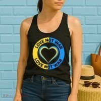 Love Not War For Ukrainian Supporters 5 Women's Tank Top thumb 2